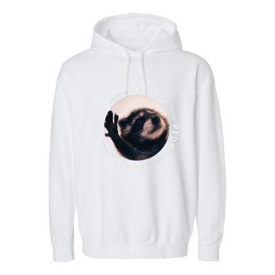 Pedro Dancing Raccoon Pedro Pedro Dancing Raccoon Meme Funny Garment-Dyed Fleece Hoodie