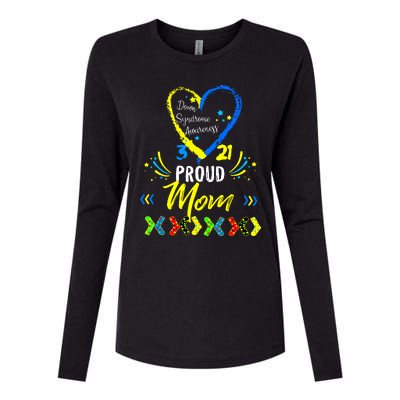 Proud Down Syndrome Mom Awareness Shirts Son Daughter Womens Cotton Relaxed Long Sleeve T-Shirt