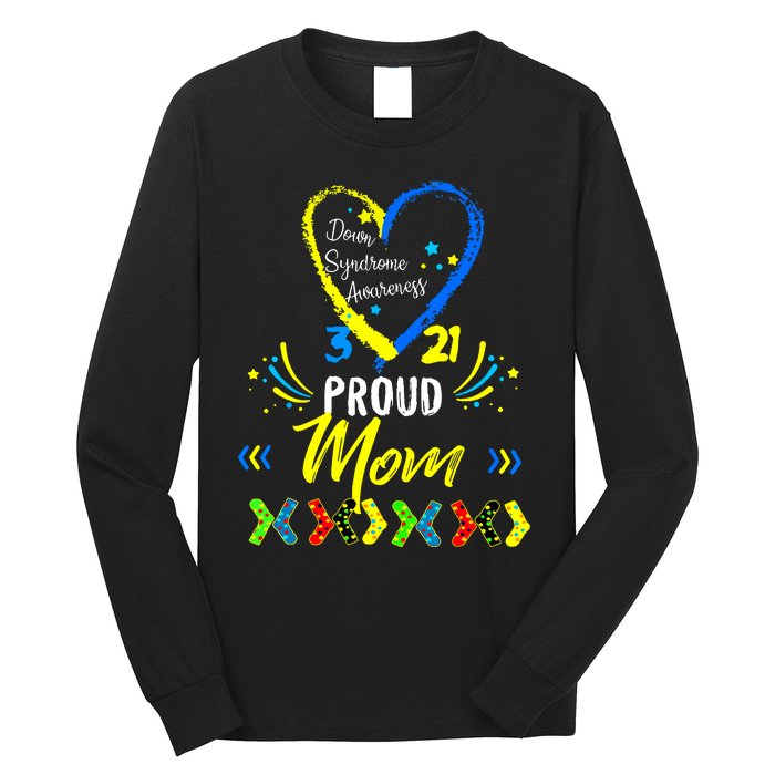 Proud Down Syndrome Mom Awareness Shirts Son Daughter Long Sleeve Shirt