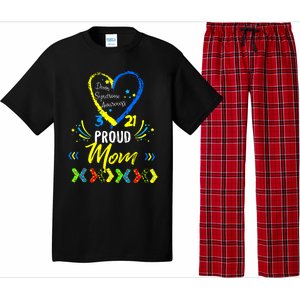 Proud Down Syndrome Mom Awareness Shirts Son Daughter Pajama Set