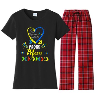 Proud Down Syndrome Mom Awareness Shirts Son Daughter Women's Flannel Pajama Set