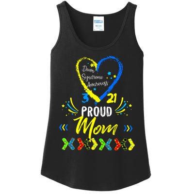 Proud Down Syndrome Mom Awareness Shirts Son Daughter Ladies Essential Tank