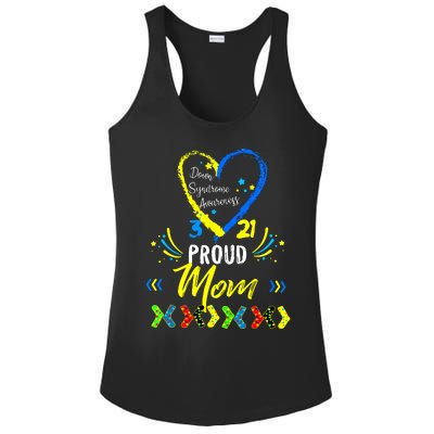 Proud Down Syndrome Mom Awareness Shirts Son Daughter Ladies PosiCharge Competitor Racerback Tank