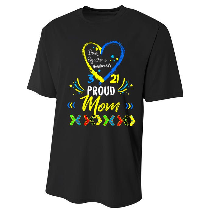 Proud Down Syndrome Mom Awareness Shirts Son Daughter Performance Sprint T-Shirt