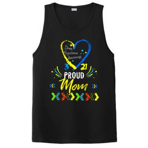 Proud Down Syndrome Mom Awareness Shirts Son Daughter PosiCharge Competitor Tank