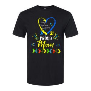 Proud Down Syndrome Mom Awareness Shirts Son Daughter Softstyle CVC T-Shirt