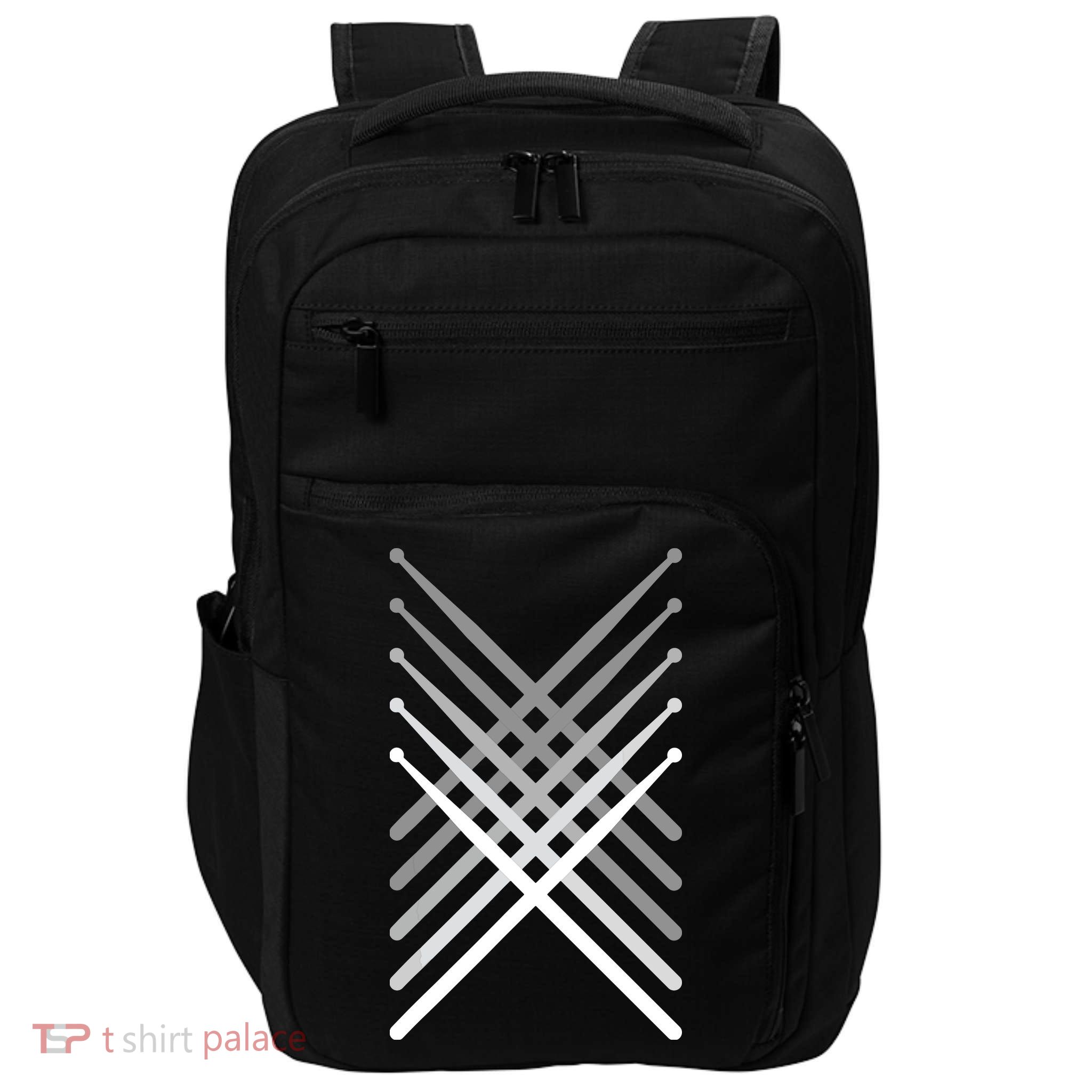 Percussion Drum Sticks Black Impact Tech Backpack
