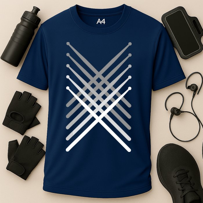 Percussion Drum Sticks Black Performance Shirt