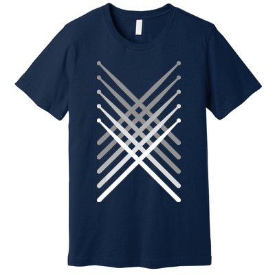 Percussion Drum Sticks Black Premium T-Shirt