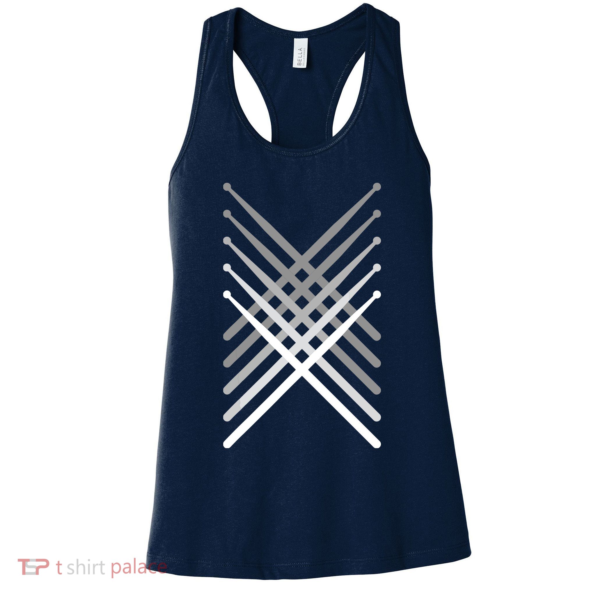 Percussion Drum Sticks Black Womens Tank Top