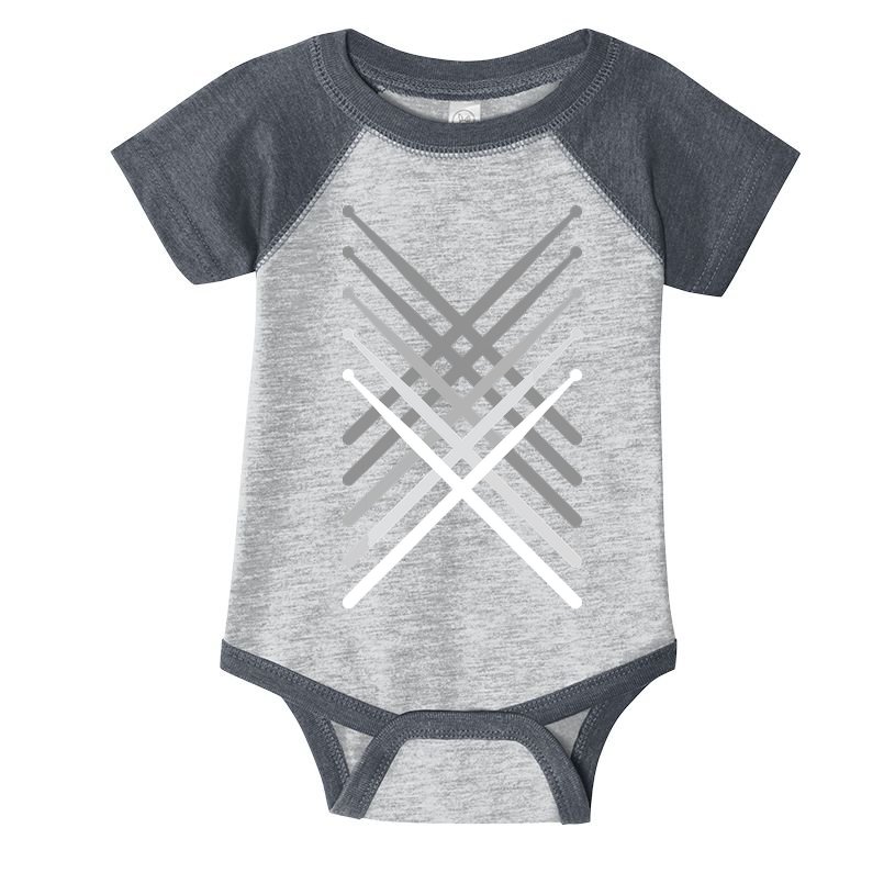 Percussion Drum Sticks Black Infant Baby Jersey Bodysuit