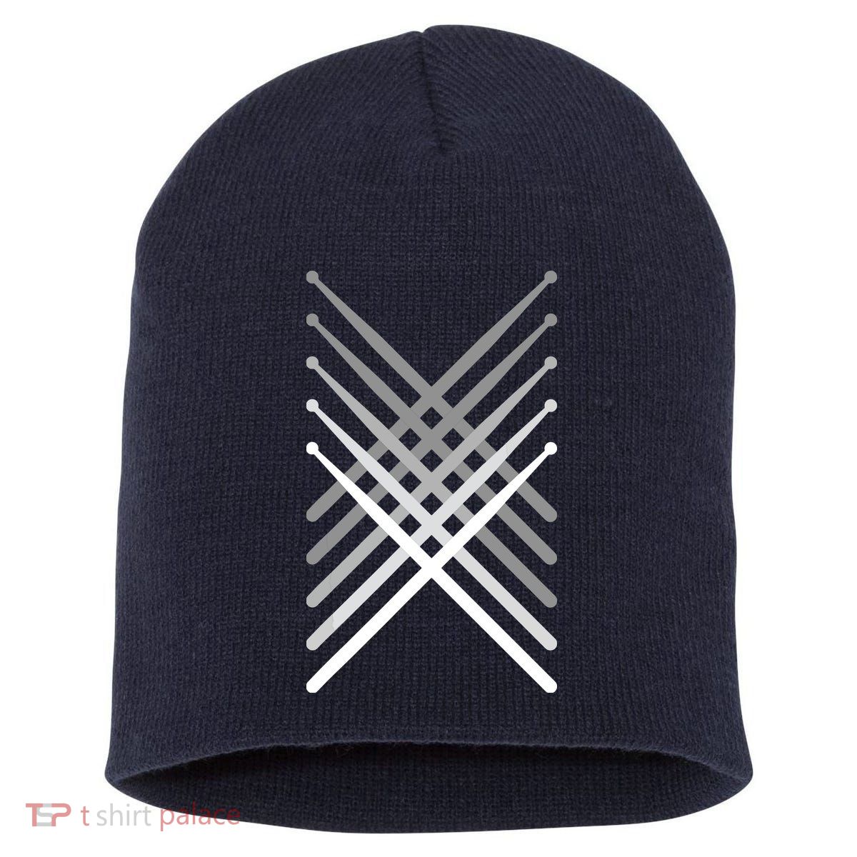 Percussion Drum Sticks Black Short Acrylic Beanie