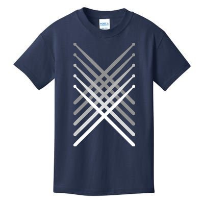 Percussion Drum Sticks Black Kids T-Shirt