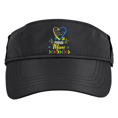 Proud Down Syndrome Mom Awareness Shirts, Son Daughter Adult Drive Performance Visor