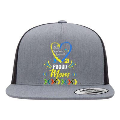 Proud Down Syndrome Mom Awareness Shirts, Son Daughter Flat Bill Trucker Hat