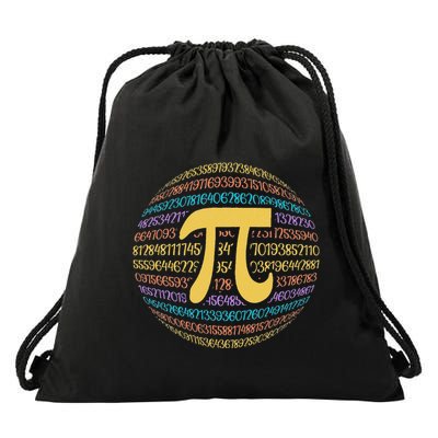 Pi Day Spiral Pi 314159 Math Drawstring Bag
