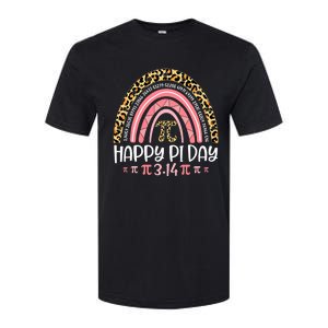 Pi Day Spiral Pi Math Teacher 3 14 Leopard Rainbow Softstyle CVC T-Shirt