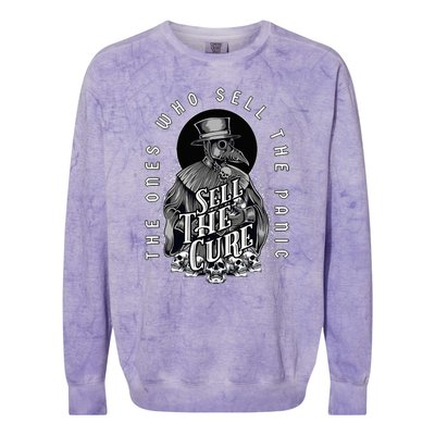 Plague Doctor Sell The Panic Sell The Cure Colorblast Crewneck Sweatshirt