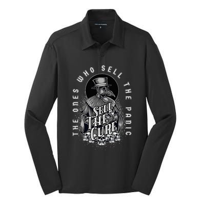 Plague Doctor Sell The Panic Sell The Cure Silk Touch Performance Long Sleeve Polo