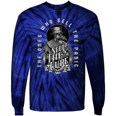 Plague Doctor Sell The Panic Sell The Cure Tie-Dye Long Sleeve Shirt