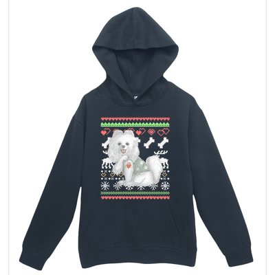 Pomeranian Dog Santa Claus Ugly Christmas Pattern Long Sleeve Urban Pullover Hoodie