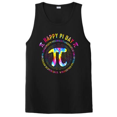 Pi Day Spiral Pi Math Teacher 3 14 Leopard Rainbow PosiCharge Competitor Tank