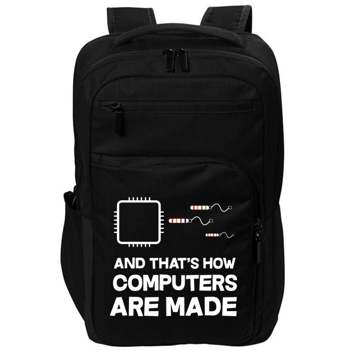 Programmer Developer Software Funny Computer Engineering Impact Tech Backpack