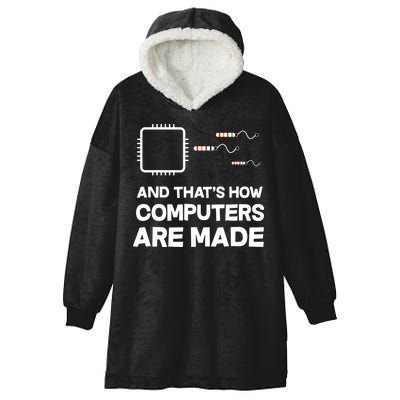 Programmer Developer Software Funny Computer Engineering Hooded Wearable Blanket
