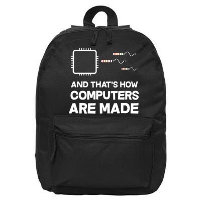 Programmer Developer Software Funny Computer Engineering 16 in Basic Backpack