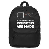 Programmer Developer Software Funny Computer Engineering 16 in Basic Backpack