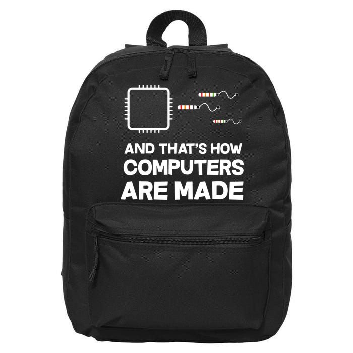 Programmer Developer Software Funny Computer Engineering 16 in Basic Backpack