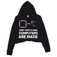 Programmer Developer Software Funny Computer Engineering Crop Fleece Hoodie