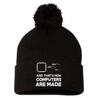 Programmer Developer Software Funny Computer Engineering Pom Pom 12in Knit Beanie