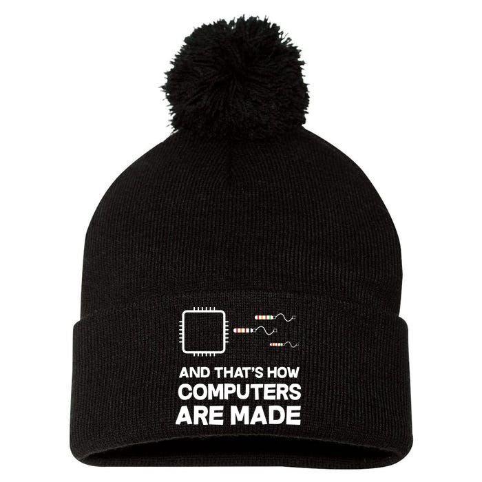 Programmer Developer Software Funny Computer Engineering Pom Pom 12in Knit Beanie