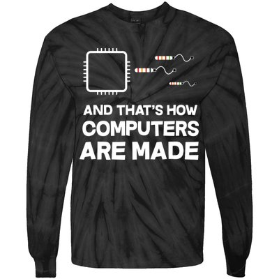 Programmer Developer Software Funny Computer Engineering Tie-Dye Long Sleeve Shirt