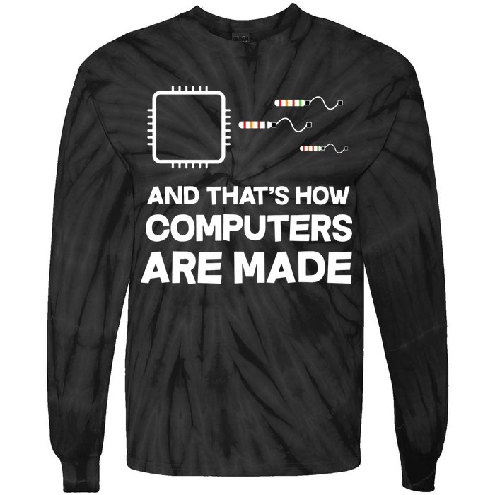 Programmer Developer Software Funny Computer Engineering Tie-Dye Long Sleeve Shirt
