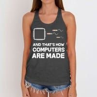 Programmer Developer Software Funny Computer Engineering Women's Knotted Racerback Tank