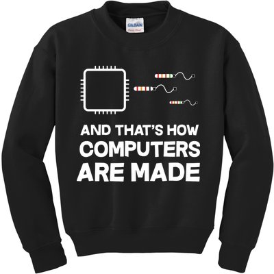 Programmer Developer Software Funny Computer Engineering Kids Sweatshirt