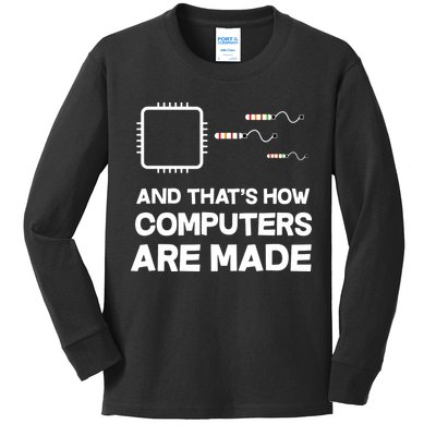 Programmer Developer Software Funny Computer Engineering Kids Long Sleeve Shirt