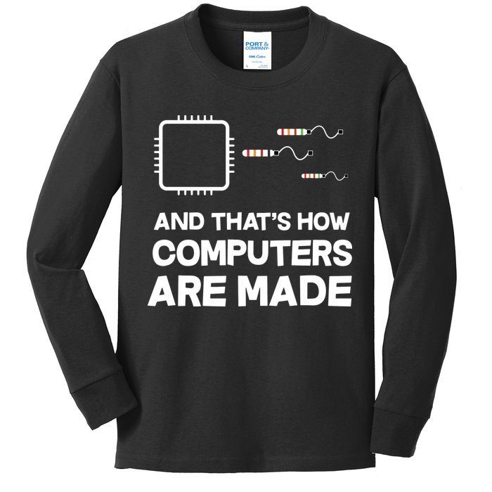 Programmer Developer Software Funny Computer Engineering Kids Long Sleeve Shirt