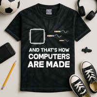 Programmer Developer Software Funny Computer Engineering Kids Tie-Dye T-Shirt