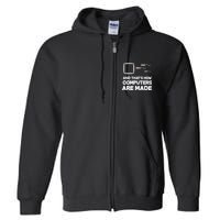 Programmer Developer Software Funny Computer Engineering Full Zip Hoodie
