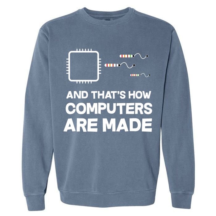Programmer Developer Software Funny Computer Engineering Garment-Dyed Sweatshirt