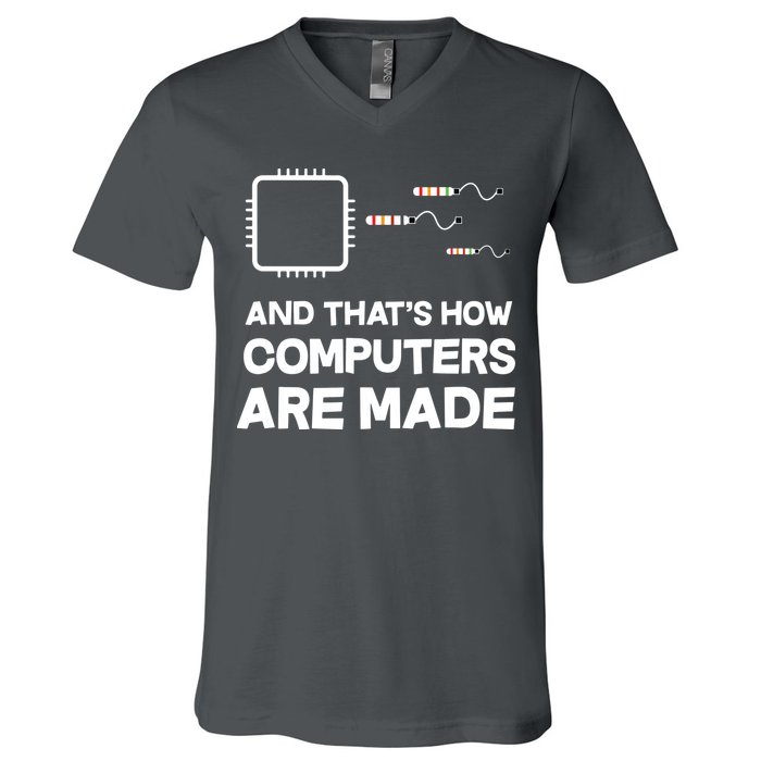 Programmer Developer Software Funny Computer Engineering V-Neck T-Shirt