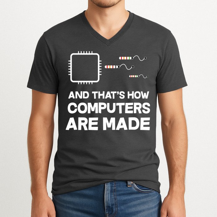 Programmer Developer Software Funny Computer Engineering V-Neck T-Shirt