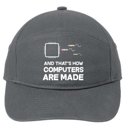 Programmer Developer Software Funny Computer Engineering 7-Panel Snapback Hat
