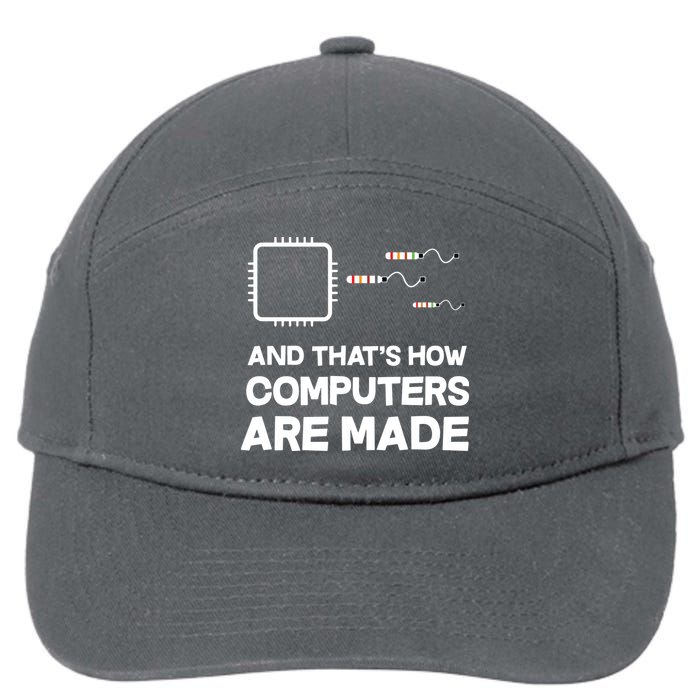 Programmer Developer Software Funny Computer Engineering 7-Panel Snapback Hat