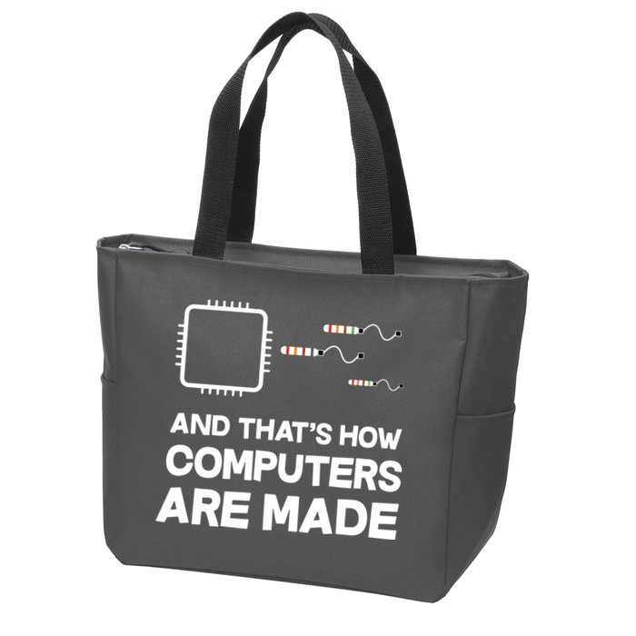 Programmer Developer Software Funny Computer Engineering Zip Tote Bag