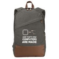 Programmer Developer Software Funny Computer Engineering Cotton Canvas Backpack