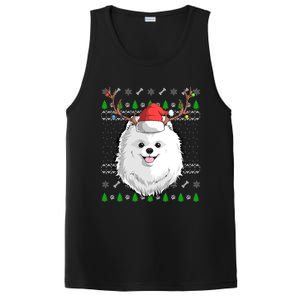 Pomeranian Dog Santa Claus Ugly Christmas Xmas Reindeer Cute Gift PosiCharge Competitor Tank